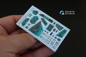 Intérieur imprimé en 3D et coloré sur papier décalcomanie Quinta Studio QD48155 Mi-24P (pour kit Zvezda) 1/48 – image 2