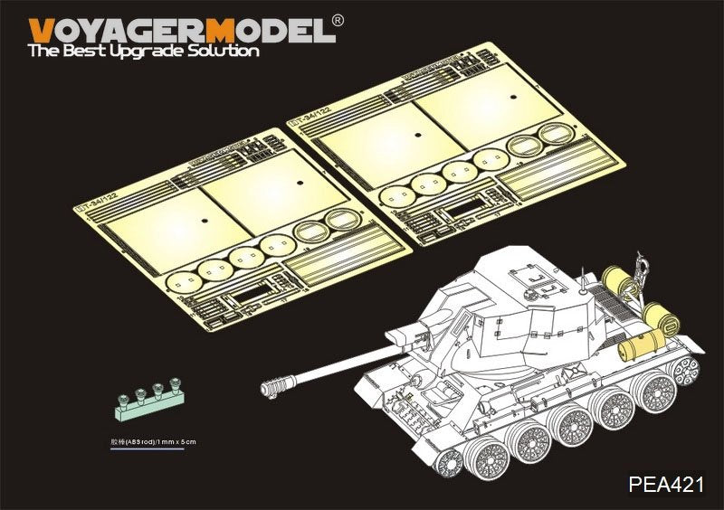 Maquette Voyager PEA421, extérieur de char soviétique de la Seconde Guerre mondiale et générateurs de fumée 2.0 (GP) 1/35