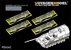 Jupes latérales pour char allemand moderne PzH2000 (modèle Voyager PEA342, pour MENG TS-012) à l&amp;#39;échelle 1/35