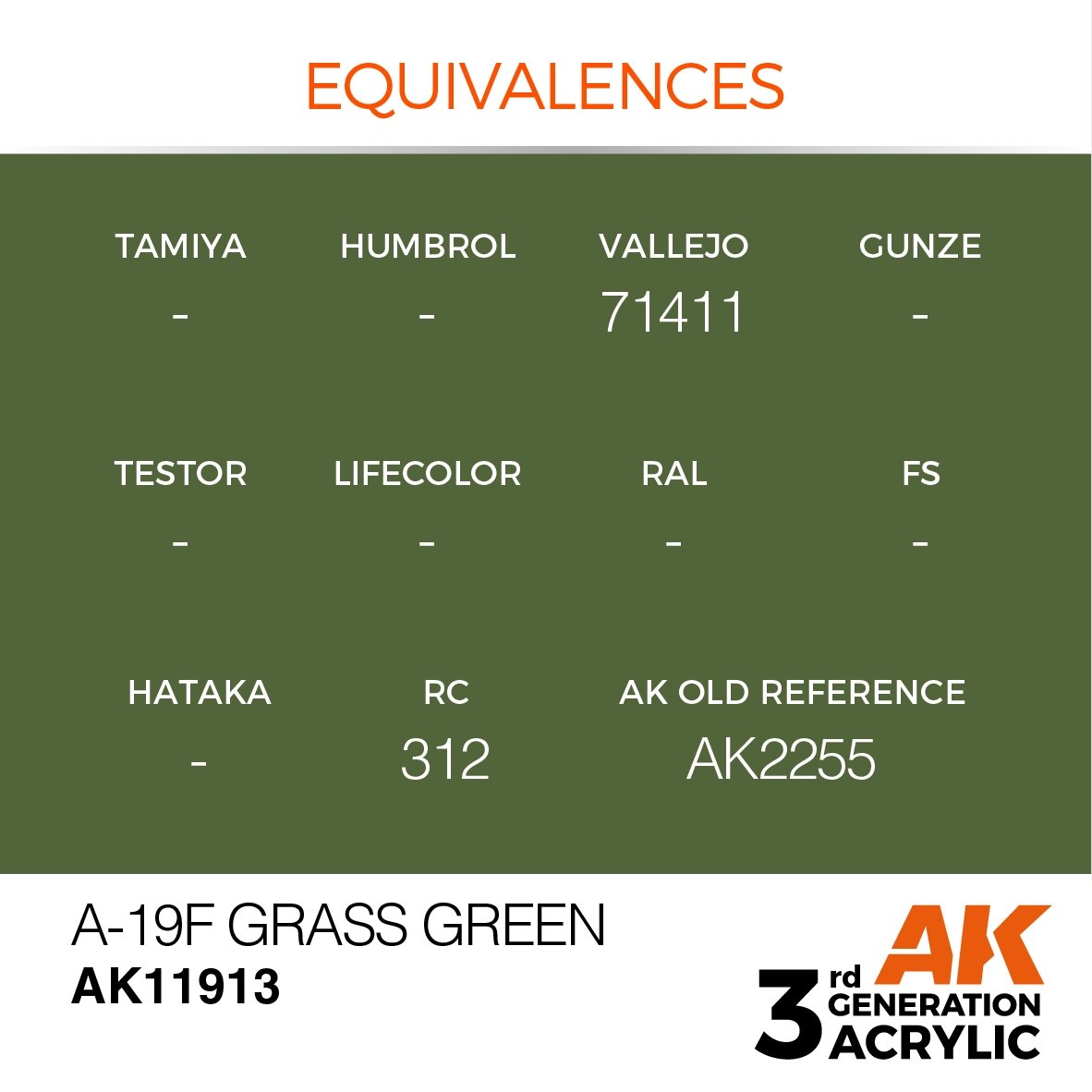 AK Interactive AK11913 A-19F VERT HERBE – AIR 17 ml – immagine 3