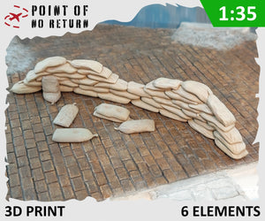 Point de non-retour 3524052 Sacs de sable (Poste de tir MG - type 1) 1/35 – image 2