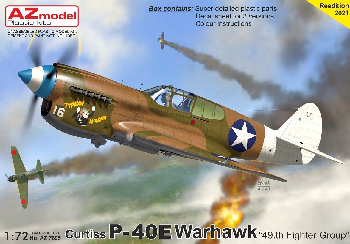 Maquette AZ AZ7695 P-40E Warhawk « 49e FG » 1/72