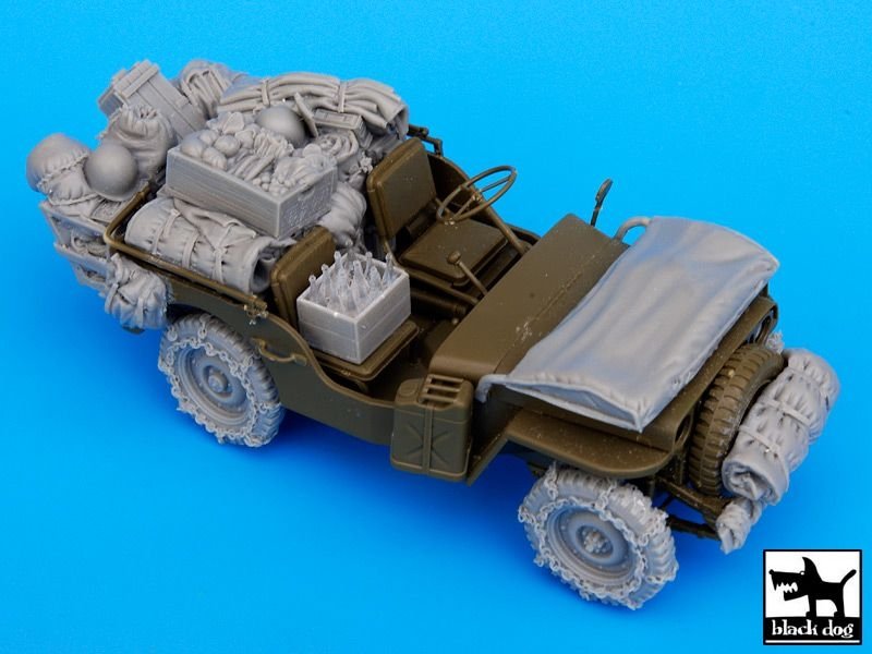 Ensemble d&amp;#39;accessoires Black Dog T35044 pour Jeep américaine (échelle 1/35) – image 4