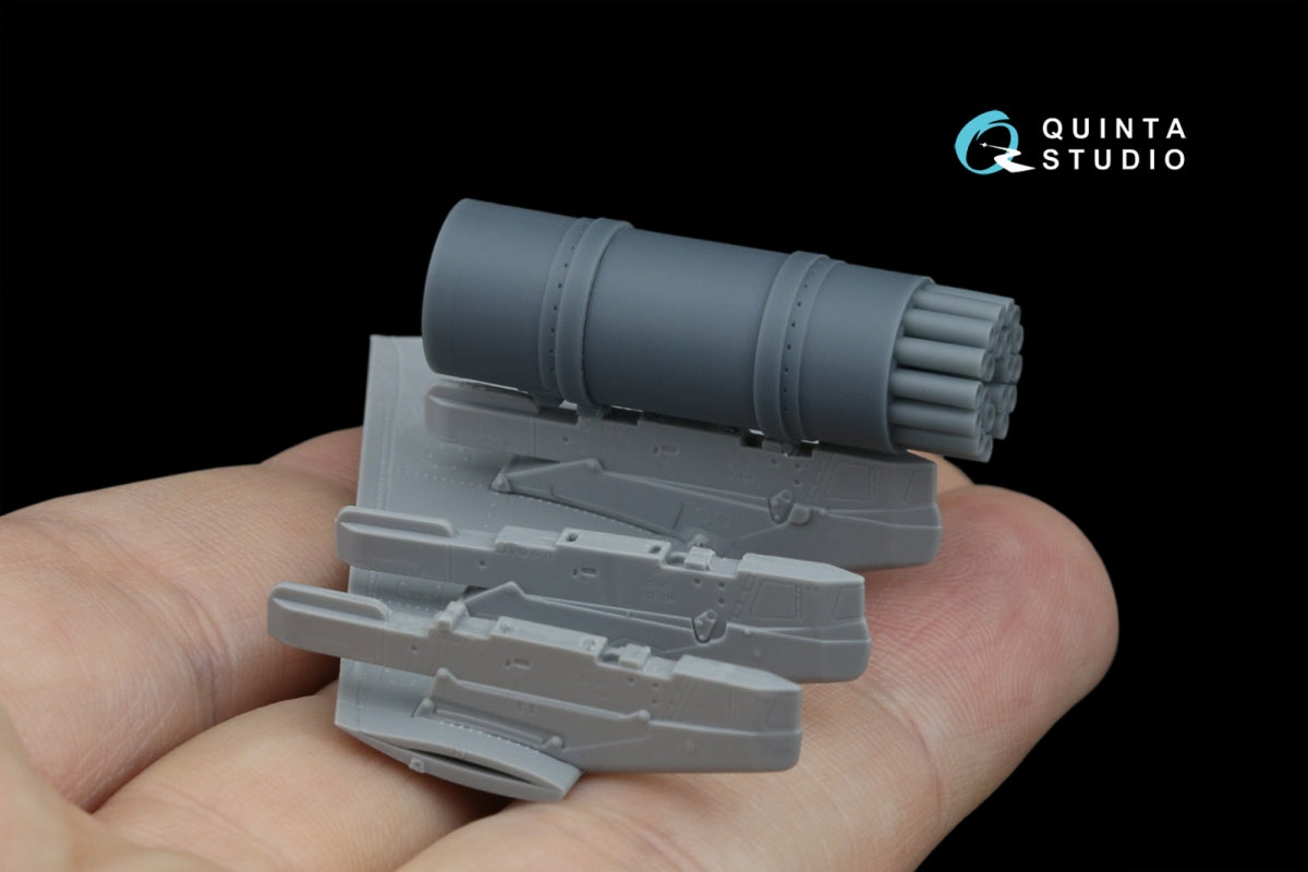 Quinta Studio QT48087 B-8V20A rocket pods, 2 pcs (for all kits) 1/48