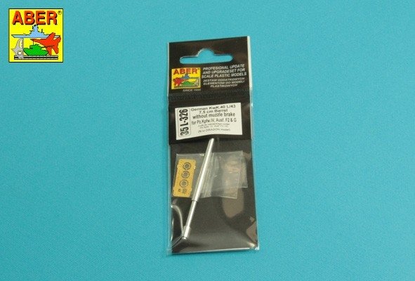 Canon Aber 35L-326 Germ. de 75 mm pour Pz VI F2 ou G sans frein de bouche. Compatible avec les maquettes Dragon : 6360 ; 6363 ; 6594 ; 1/35 – image 3