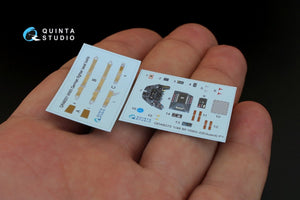 Intérieur imprimé en 3D et coloré sur papier décalcomanie Quinta Studio QD48075 Bf-109G-2 (pour kit Eduard) 1/48 – image 5