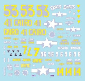 Star Decals 35-C1366 GUERRES DU PACIFIQUE AMÉRICAINES - IWO JIMA Chars Sherman USMC 1/35 – immagine 3