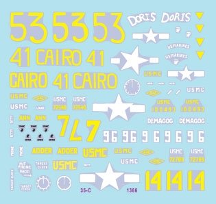 Star Decals 35-C1366 GUERRES DU PACIFIQUE AMÉRICAINES - IWO JIMA Chars Sherman USMC 1/35 – immagine 3