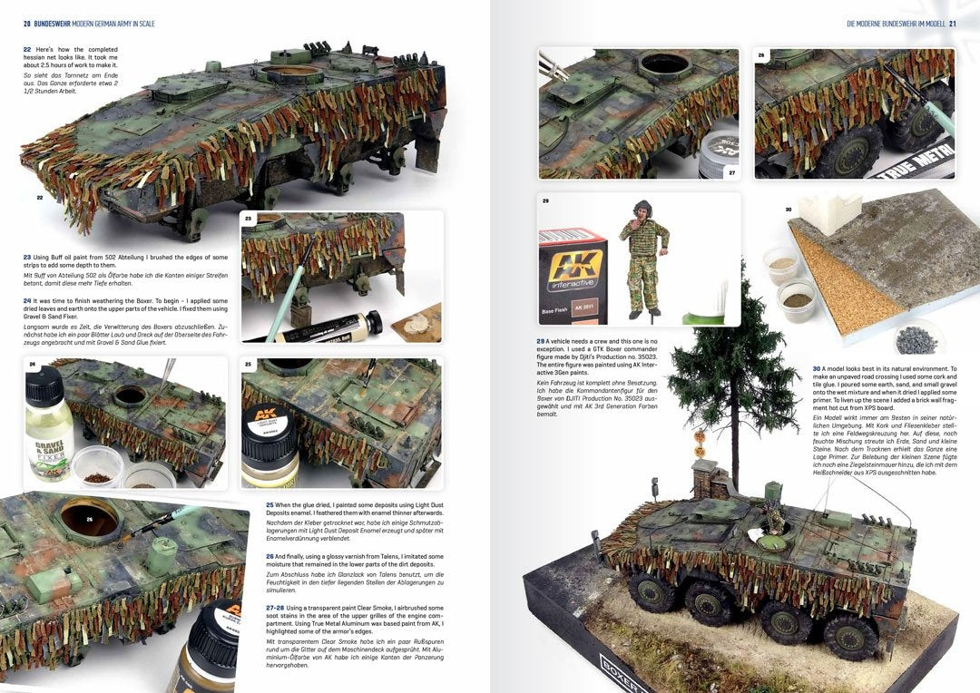 AK Interactive AK524 BUNDESWEHR – ARMÉE ALLEMANDE MODERNE À L&amp;#39;ÉCHELLE EN/DE – immagine 5