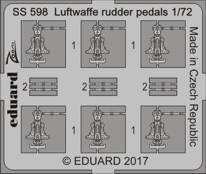 Eduard SS598 Pédales de gouvernail Luftwaffe 1/72