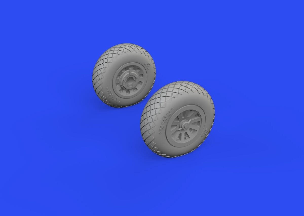 Roues Eduard 672282 P-51B/C à profil diamant ARMA HOBBY 1/72