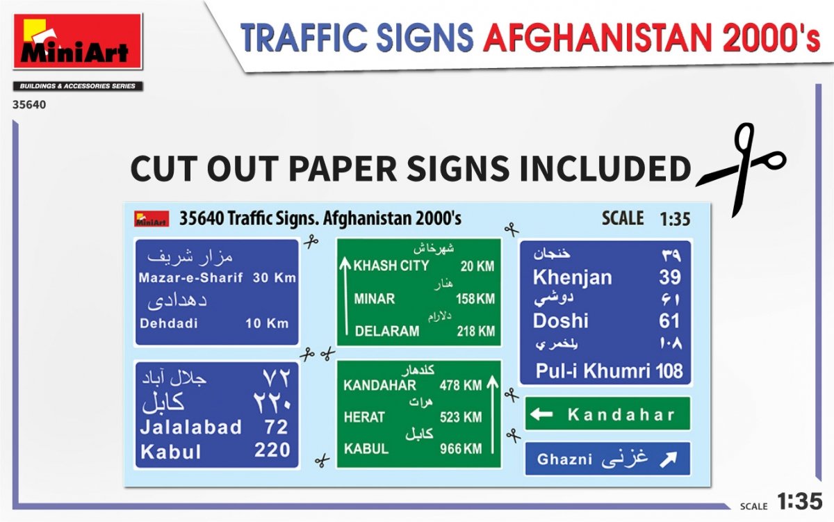 MiniArt 35640 TRAFFIC SIGNS AFGHANISTAN 2000&amp;#39;s 1/35 – image 3