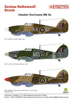 Techmod 24012 - Hawker Hurricane IIc 1/24 – imagen 2