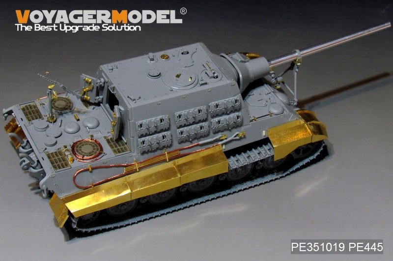 Voyager modèle PEA445 WWII allemand Sd.Kfz.186 Panzerjäger &amp;quot;Jagdtiger&amp;quot; Schurzen Version tardive (pour TAKOM 8001) 1/35 – immagine 2