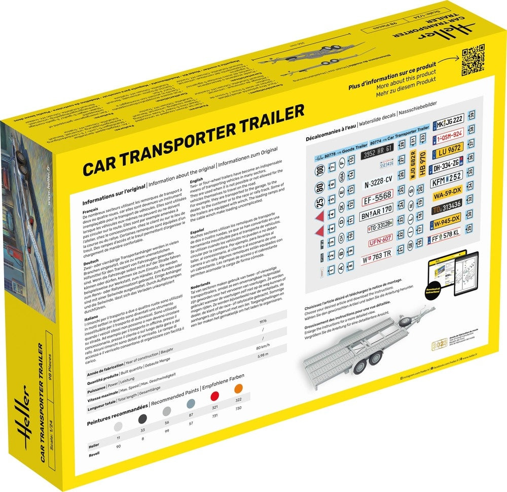 Heller 80774 Remorque de transport de voitures 1/24  – imagen 5