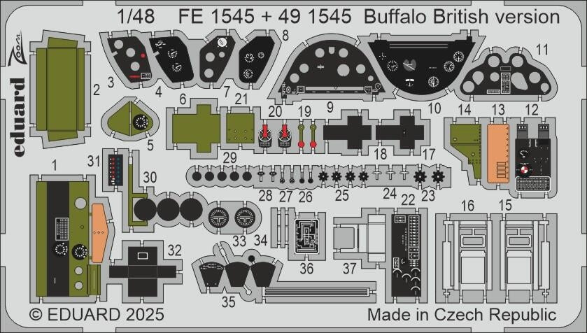 Eduard 491545 Buffalo British version TAMIYA 1/48