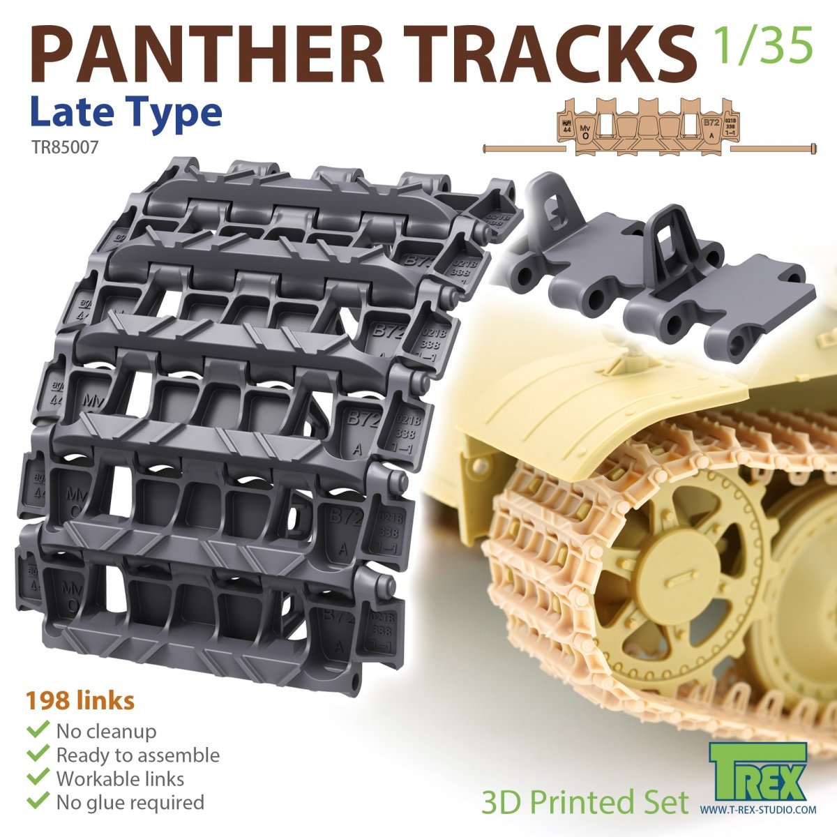 T-Rex Studio TR85007 Panther Tracks Type tardif 1/35