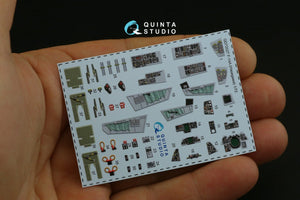 Intérieur imprimé en 3D et coloré sur papier décalcomanie Quinta Studio QD72027 F-14A (pour maquette Hasegawa) 1/72 – image 2