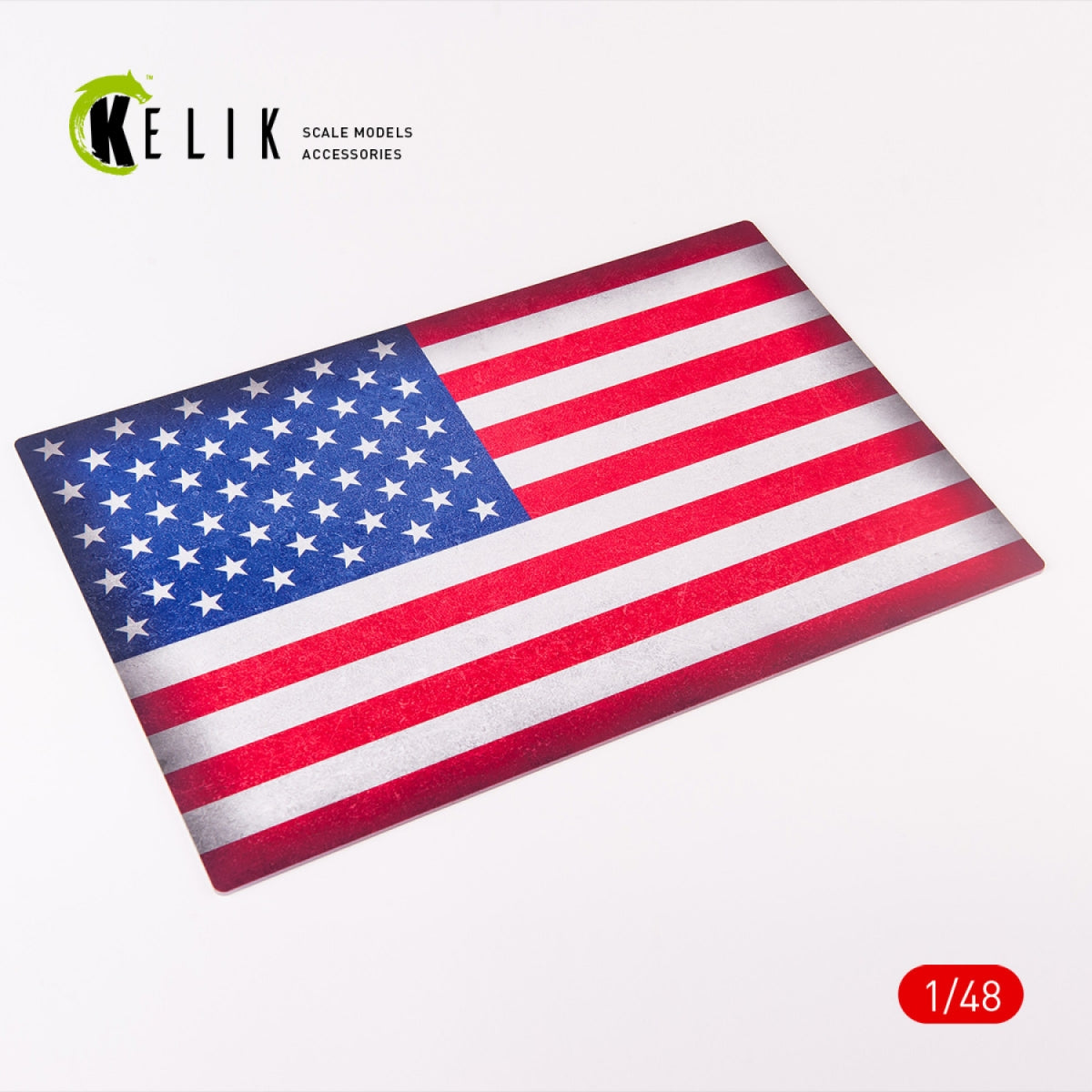 Drapeau américain KELIK KS48032 - Acrylique 3 mm (410 x 270 mm) (410 g) 1/48