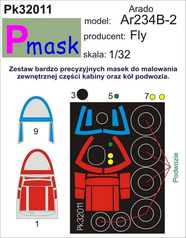 Masque P PK32011 ARADO AR 234 B-2 (FLY) (1/32) 