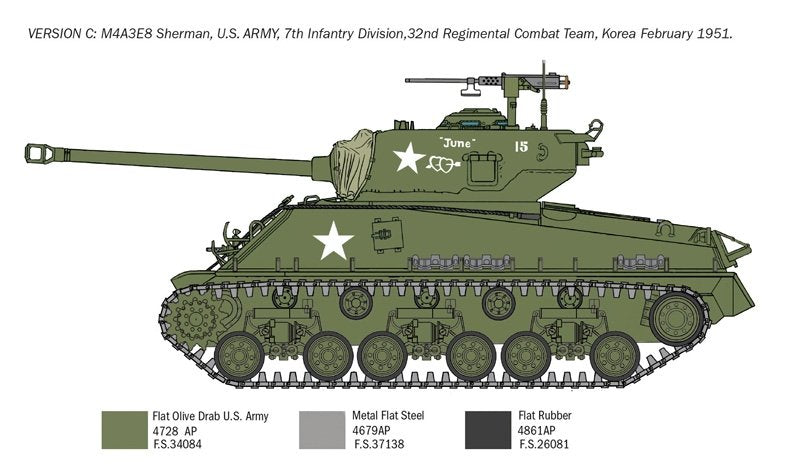 Italeri 6586 Sherman M4A3E8 - Guerre de Corée 1/35 – image 5