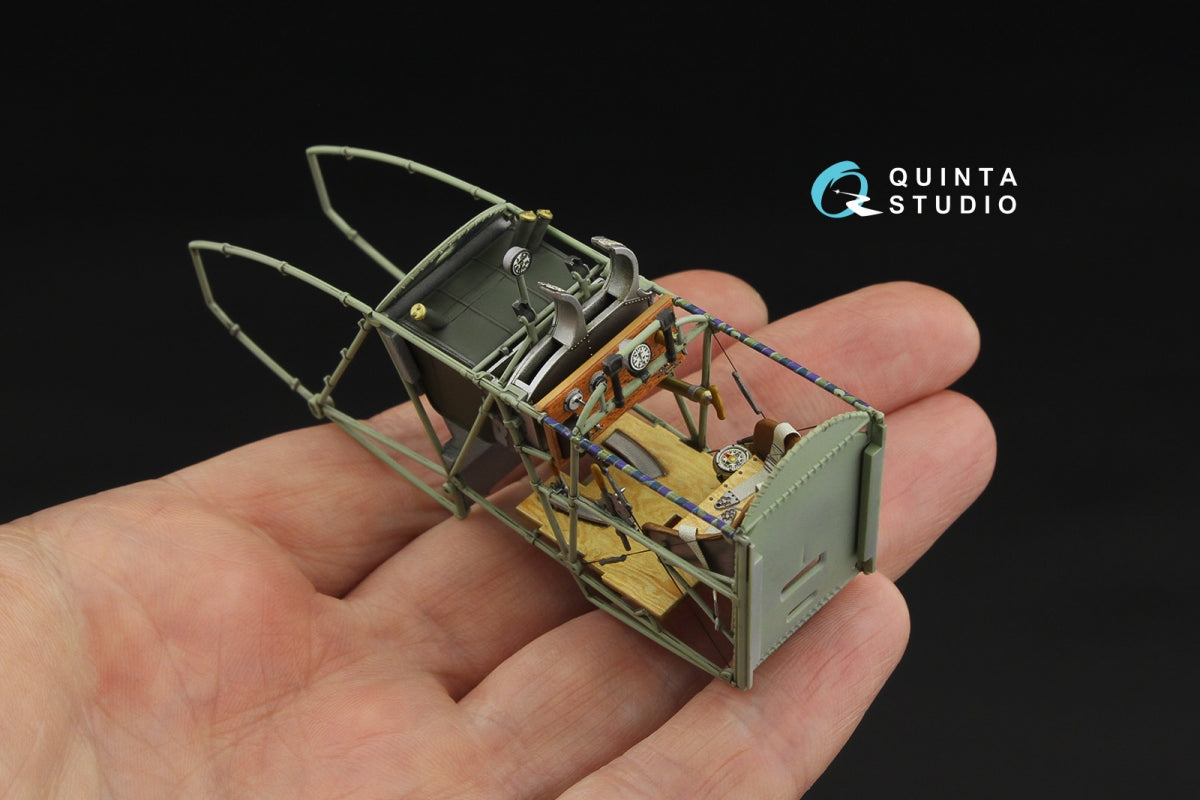 Intérieur imprimé en 3D et coloré pour Fokker D.VII (Wingnut Wings) - Quinta Studio QD32239, échelle 1/32 – Bild 7