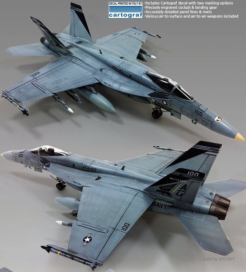 Academy 12547 USN F/A-18E VF-143 &amp;quot;Pukin Dogs&amp;quot; 1/72 – image 2