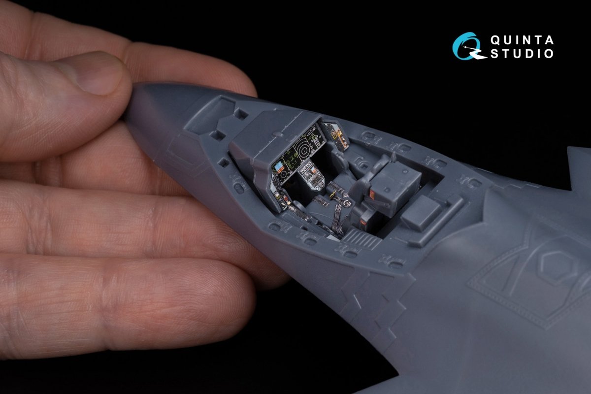 Intérieur imprimé en 3D et coloré du F-35A de Quinta Studio QD48060 (Meng) à l&amp;#39;échelle 1/48 – Bild 5