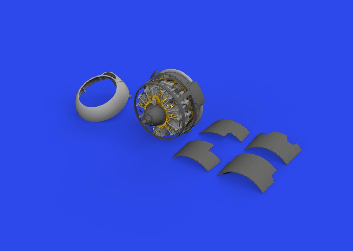 Moteur Eduard 648827 F4F-3A - Impression Eduard 1/48