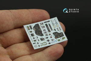 Intérieur imprimé en 3D et coloré sur papier décalcomanie Quinta Studio QD48327 P-38J (Tamiya) 1/48 – image 5
