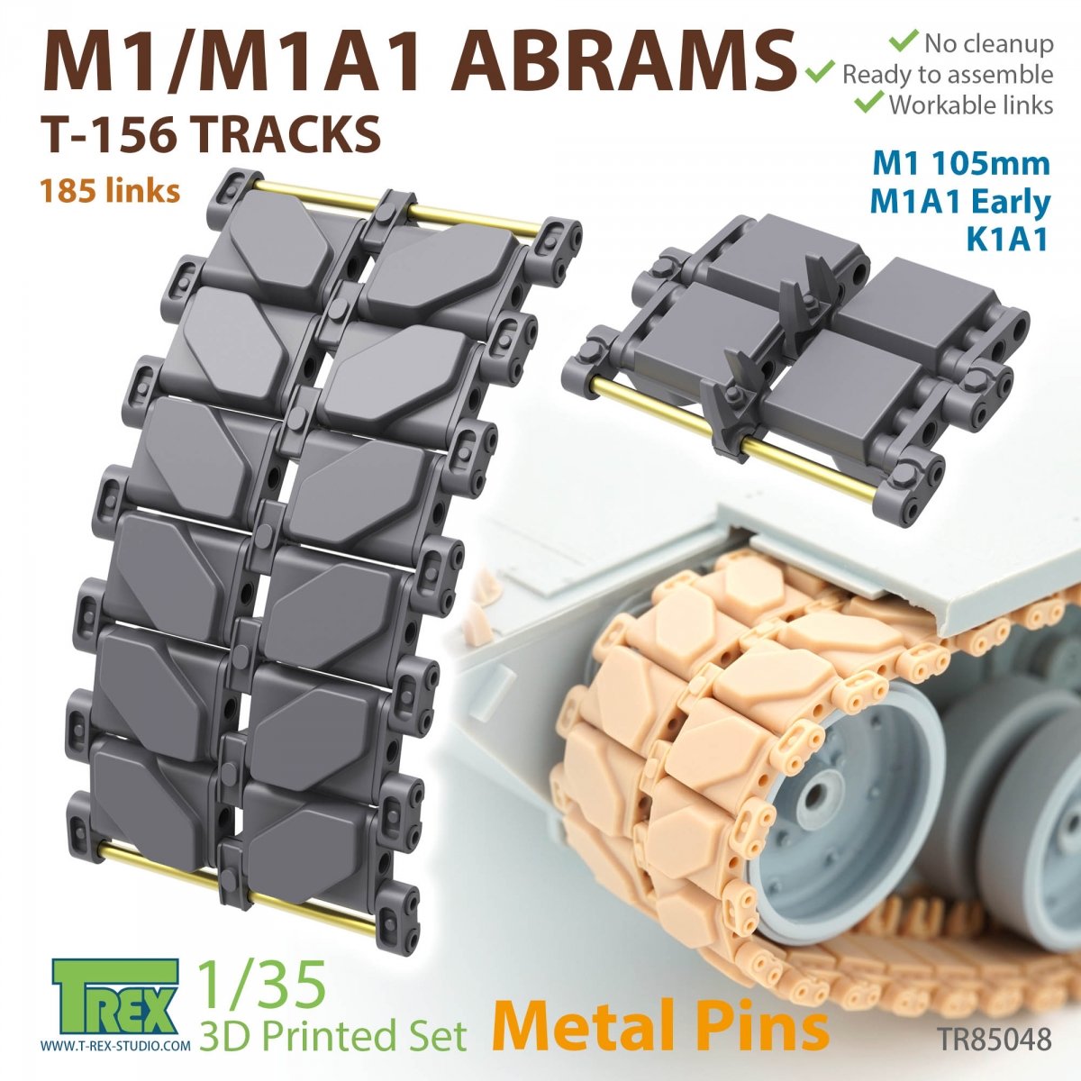 T-Rex Studio TR85048 M1 Abrams T156 Pistes 1/35