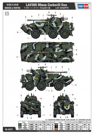 Hobby Boss 84573 LAV300 Canon Cockerill 90 mm 1/35 – Bild 5