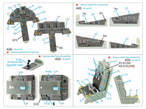 Intérieur coloré imprimé en 3D pour F-15I (Quinta Studio QD48433) sur papier décalcomanie (Academy) à l&amp;#39;échelle 1/48  – Bild 2