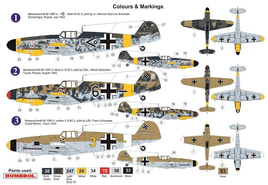 AZ Modèle AZ7626 Bf 109F-4 JG.3 1/72 – image 2
