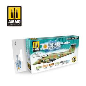 MUNITIONS de Mig Jimenez 7242 IA-58 PUCARÁ FAA COULEURS SET 6x17ml