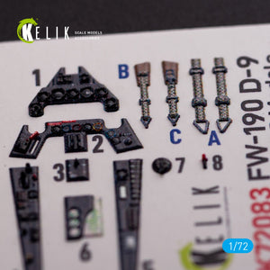 Décalcomanies 3D intérieures KELIK K72083 pour maquette IBG Models au 1/72 du Fw 190 D-9 – immagine 2