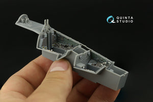 Intérieur imprimé en 3D et coloré sur papier décalcomanie Quinta Studio QD48396 F-14B (Hobby Boss) 1/48  – imagen 12