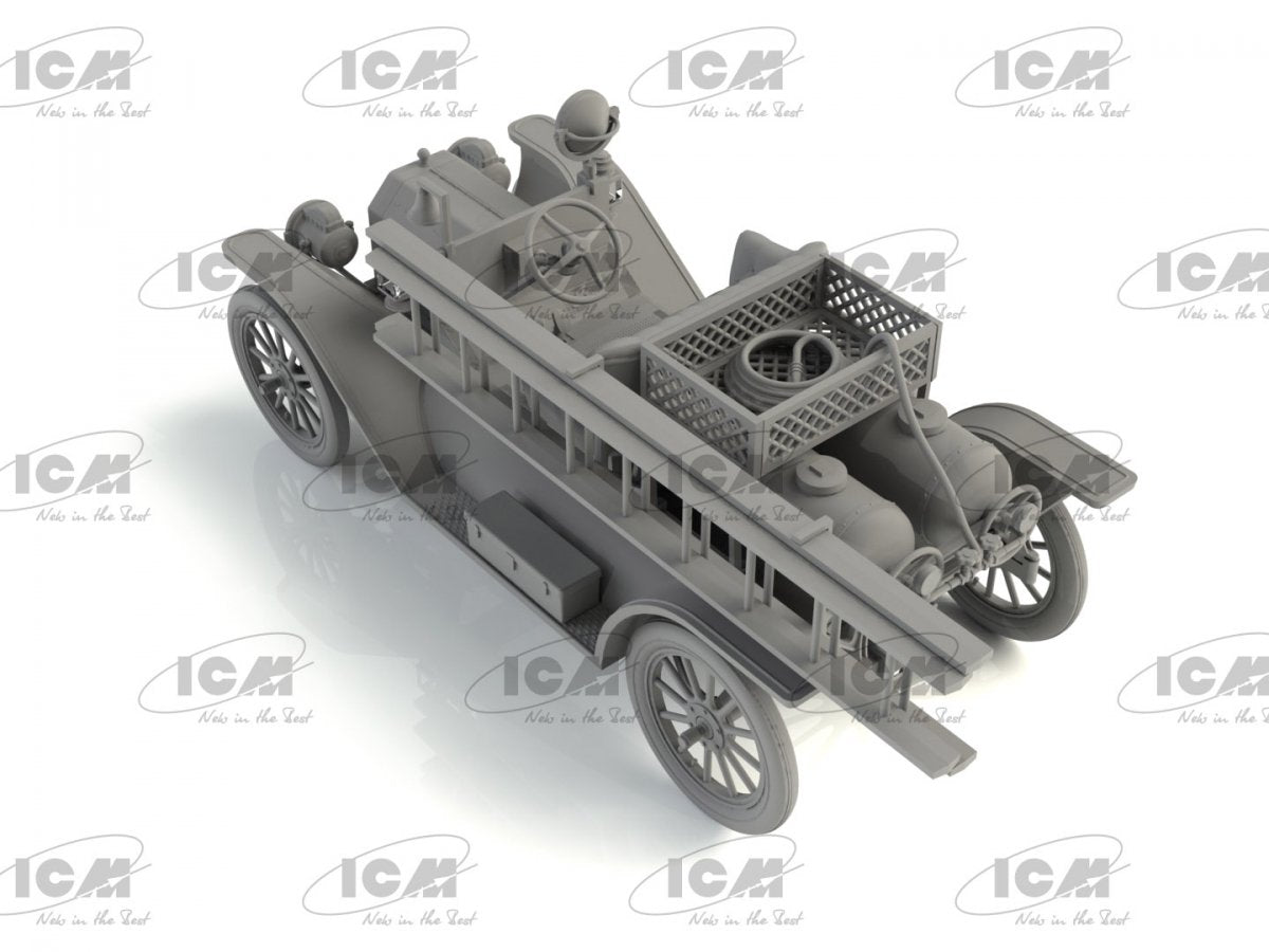 Camion de pompiers ICM 35606 Modèle T 1914 avec équipage 1/35 – image 4
