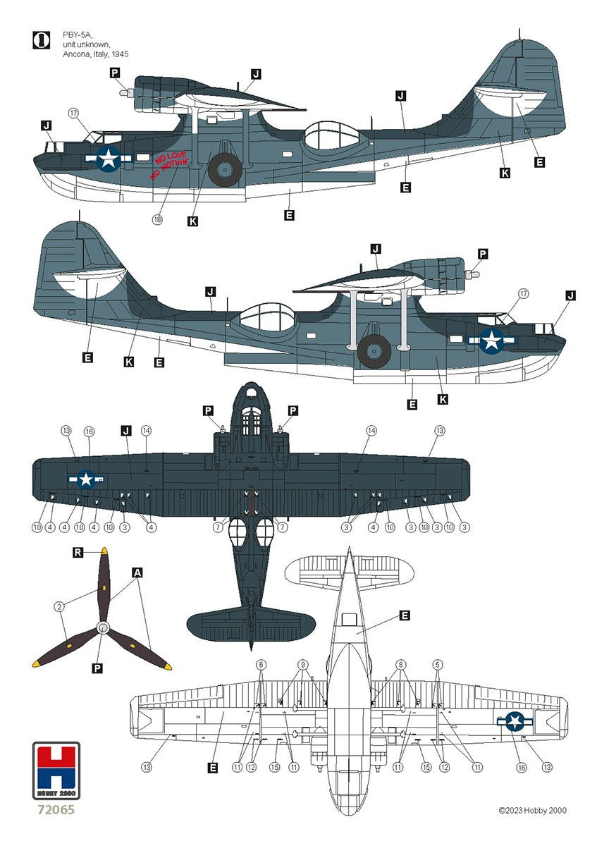 Hobby 2000 72065 Consolidated PBY-5A Catalina ETO (Academy + CARTOGRAF + MASQUES) 1/72  – image 6