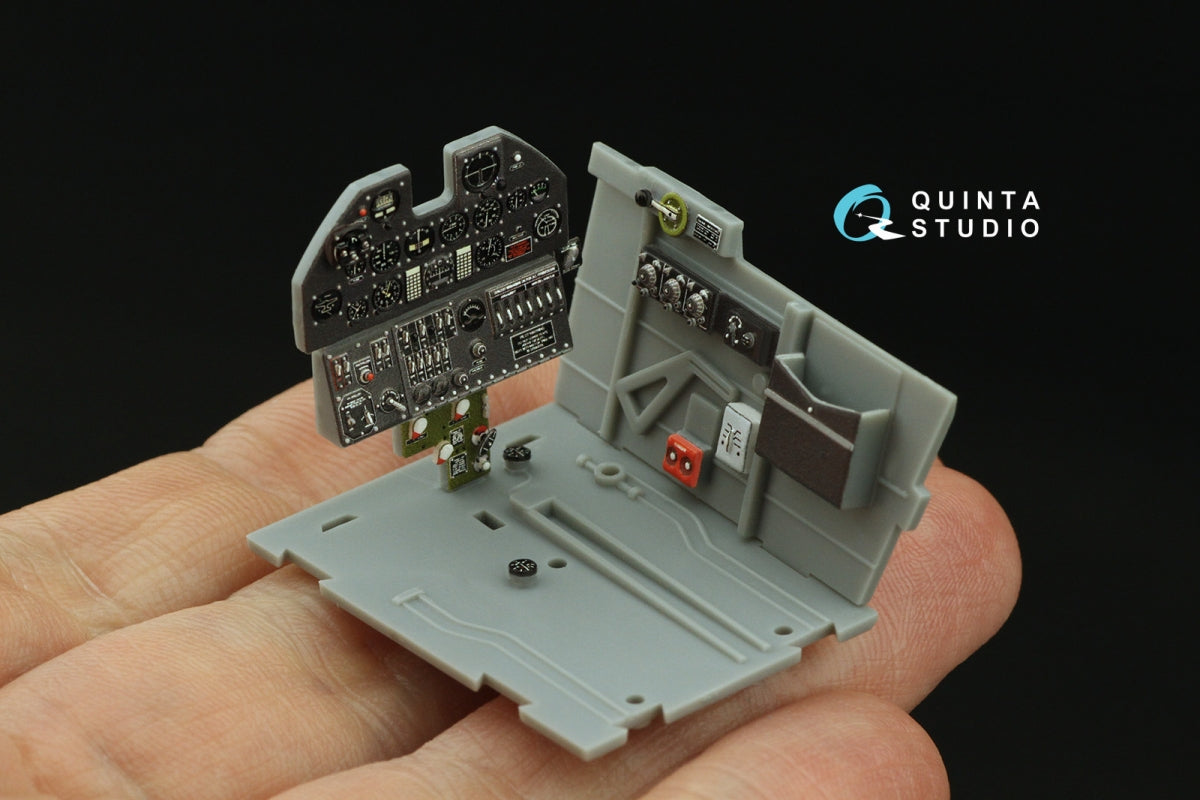 Intérieur coloré imprimé en 3D sur papier décalcomanie Quinta Studio QD32208 P-40F WarHawk (Trumpeter) 1/32 – image 8