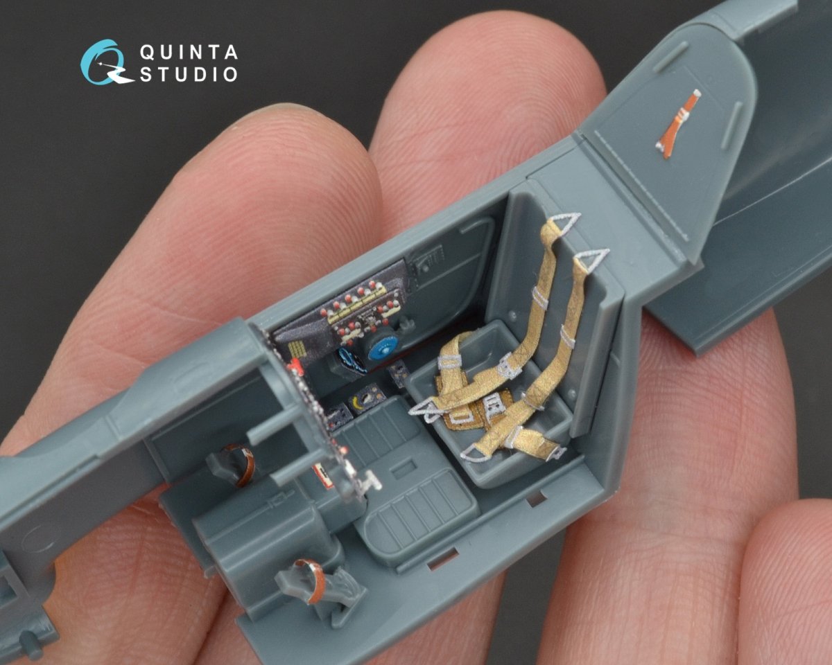 Intérieur imprimé en 3D et coloré sur papier décalcomanie Quinta Studio QD48094 Bf 109G-6 (pour kit Eduard) 1/48 – immagine 7