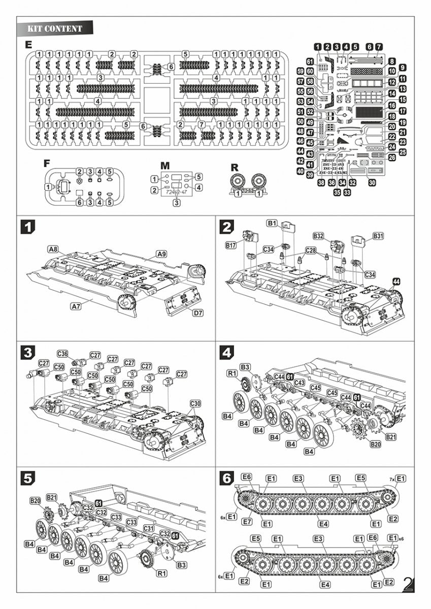 Armory Models 72443 ZSU-23-4V1 Shilka mod.1970 Canon automoteur antiaérien soviétique moderne 1/72 – image 21