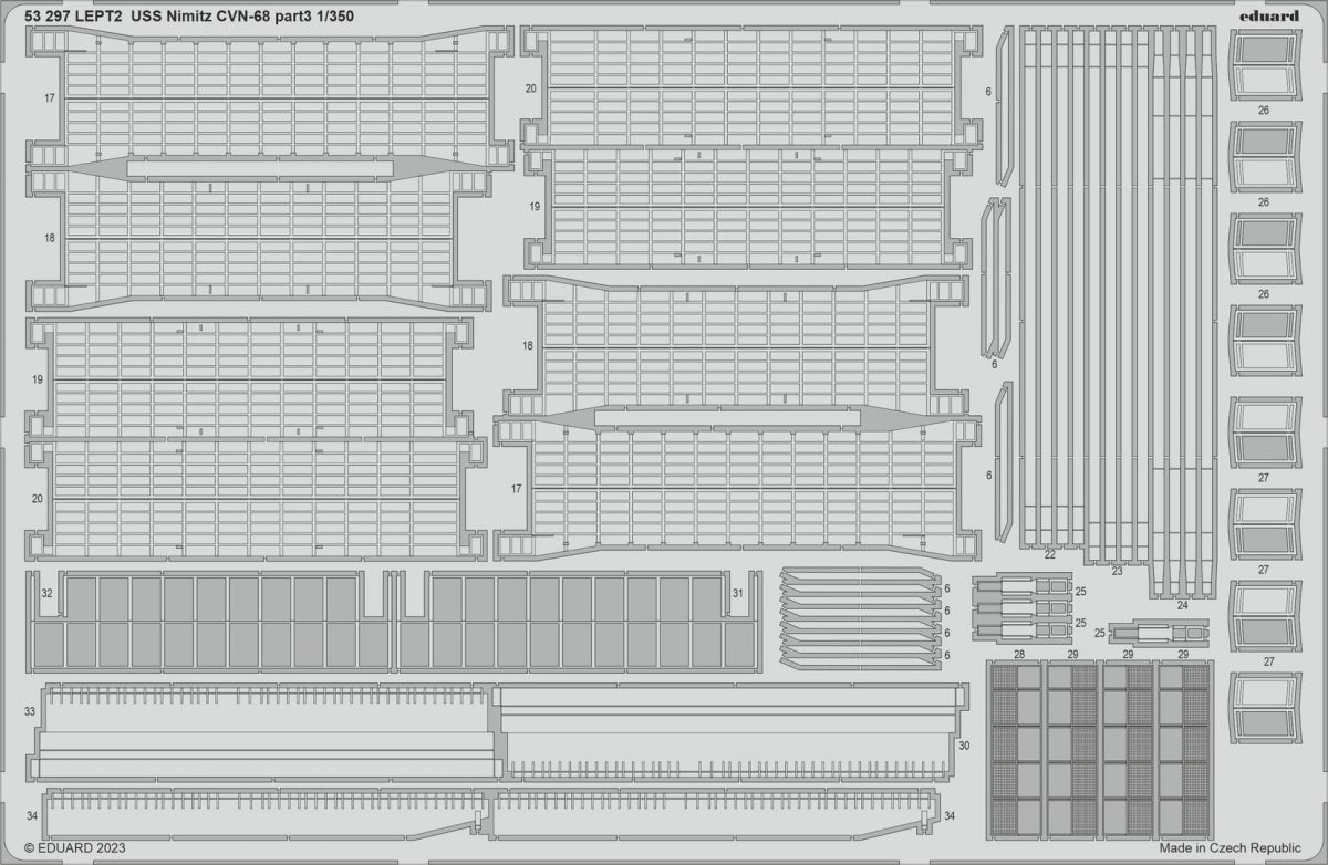 Eduard BIG5369 USS Nimitz CVN-68 PARTIE I Trumpeter 1/350 – image 4