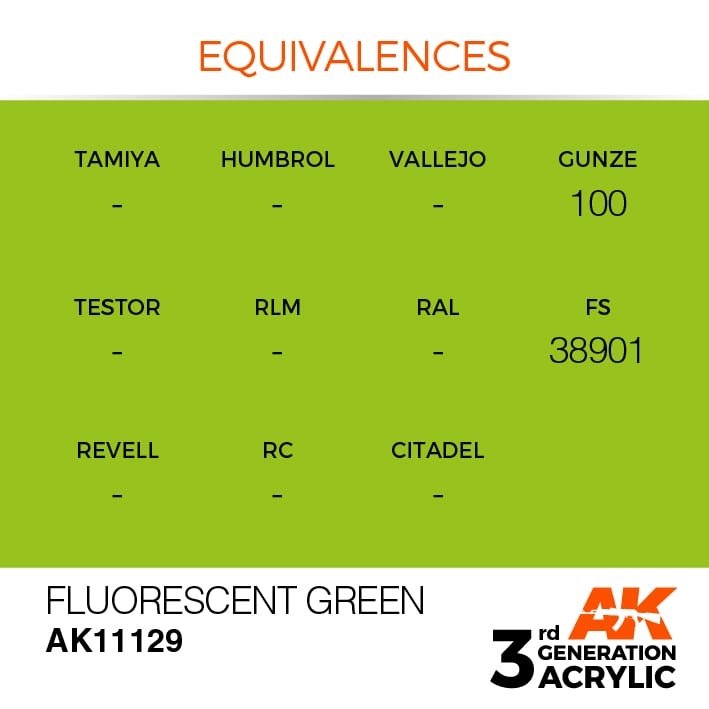 AK Interactive AK11129 VERT FLUORESCENT – STANDARD 17 ml – image 2