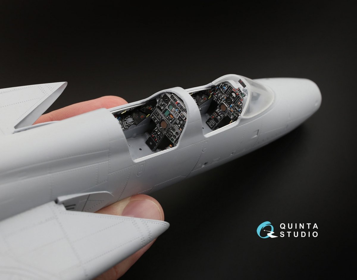 Intérieur imprimé en 3D et coloré sur papier décalcomanie Quinta Studio QD48073 F-105G (pour kit HobbyBoss) 1/48 – image 6