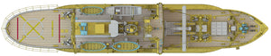 Hasegawa HP001 Navire de recherche antarctique Soya, deuxième expédition antarctique, échelle 1/250 – Bild 5