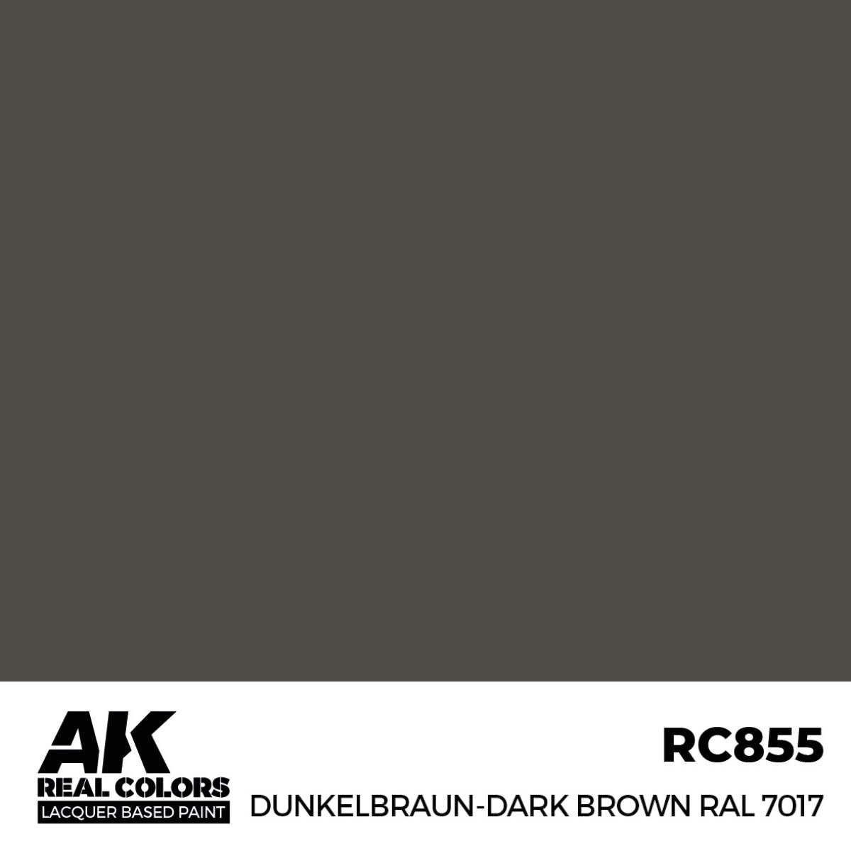 AK Interactive RC855 Brun foncé RAL 7017 17 ml