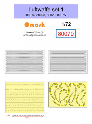 Omask 80080 Cercles concentriques 2-30 mm (ruban de masquage jaune)