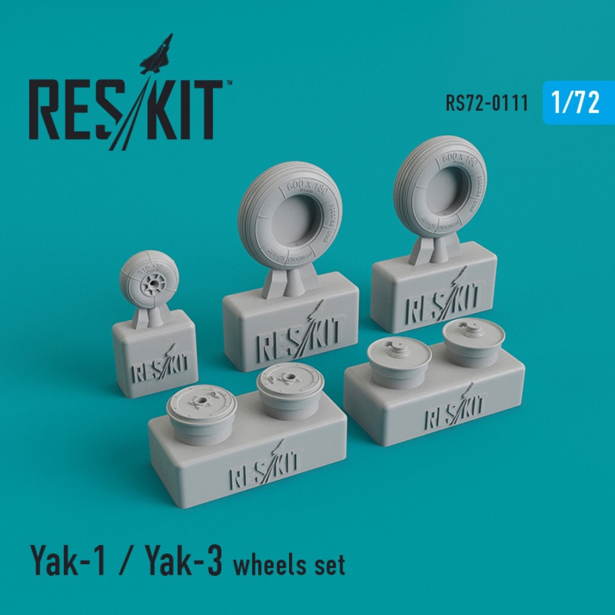 RESKIT RS72-0111 JEU DE ROUES YAK-1/YAK-3 1/72