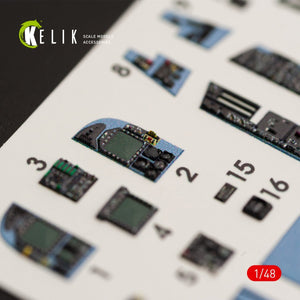 KELIK K48028 F/A-18A « HORNET » DÉCALCOMANIES 3D INTÉRIEURES POUR MAQUETTE KINETIC 1/48 – immagine 3